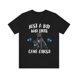 Just A Boy Who Loves Cane Corso Shirt, Dog Lover Shirt, Cane Corso Dog, Animal Toddler Infant Kids Gift T-Shirt Image 4