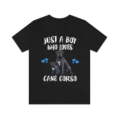 Just A Boy Who Loves Cane Corso Shirt - Cane Corso print design