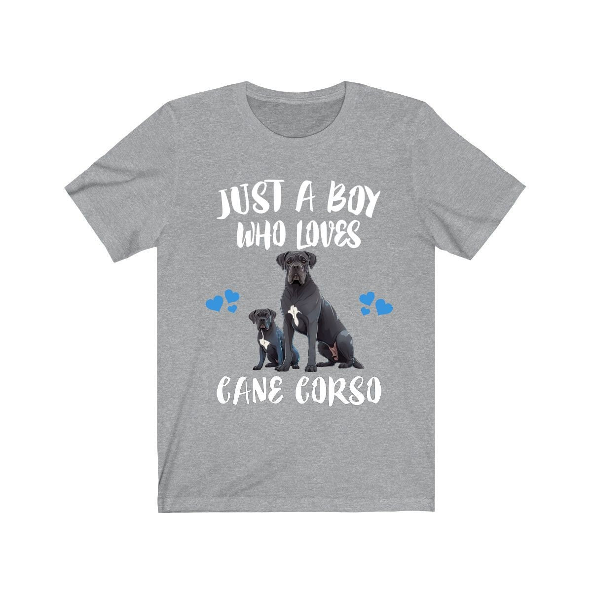 Just A Boy Who Loves Cane Corso Shirt, Dog Lover Shirt, Cane Corso Dog, Animal Toddler Infant Kids Gift T-Shirt Image 1