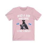Just A Boy Who Loves Cane Corso Shirt, Dog Lover Shirt, Cane Corso Dog, Animal Toddler Infant Kids Gift T-Shirt Image 3