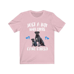 Just A Boy Who Loves Cane Corso Shirt - Cane Corso print design