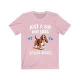 Just A Boy Who Loves Basset Hounds Shirt, Dog Lover Shirt, Basset Hound Dog, Animal Toddler Infant Kids Gift T-Shirt Image 4
