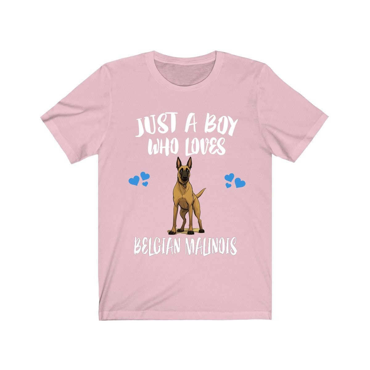 Just A Boy Who Loves Belgian Malinois Shirt, Dog Lover Shirt, Belgian Malinois Dog, Animal Toddler Infant Kids Gift T-Shirt Image 3