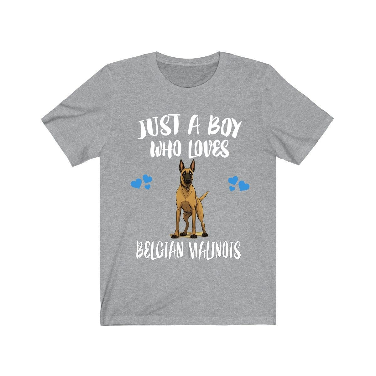Just A Boy Who Loves Belgian Malinois Shirt, Dog Lover Shirt, Belgian Malinois Dog, Animal Toddler Infant Kids Gift T-Shirt Image 4