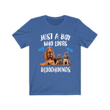 Just A Boy Who Loves Bloodhounds Shirt, Dog Lover Shirt, Bloodhound Dog, Animal Toddler Infant Kids Gift T-Shirt Image 3