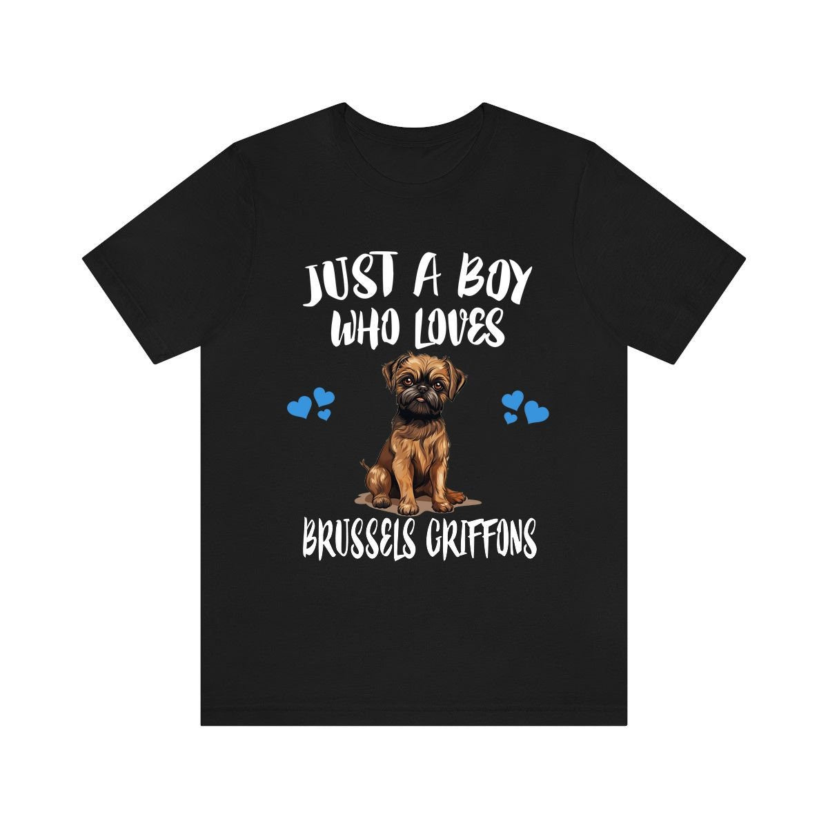 Just A Boy Who Loves Brussels Griffons Shirt, Dog Lover Shirt, Brussels Griffon Dog, Animal Toddler Infant Kids Gift T-Shirt Image 3