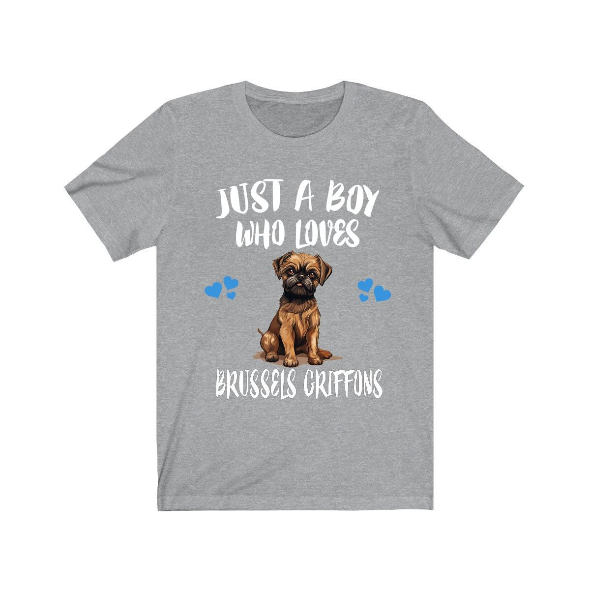Just A Boy Who Loves Brussels Griffons Shirt, Dog Lover Shirt, Brussels Griffon Dog, Animal Toddler Infant Kids Gift T-Shirt Image 1