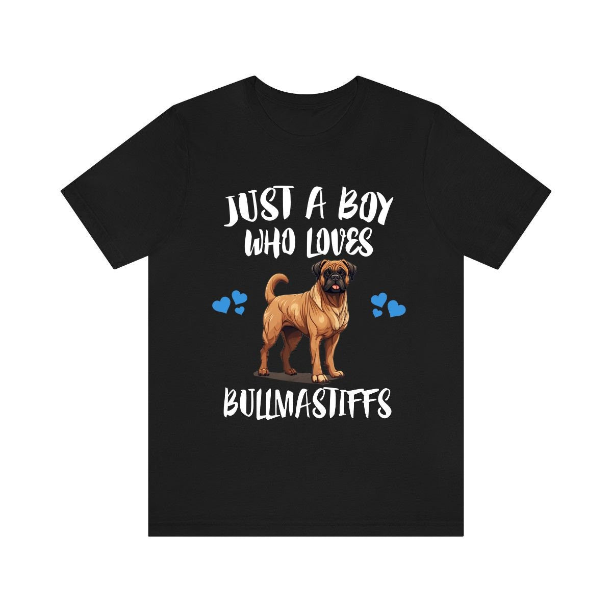 Just A Boy Who Loves Bullmastiffs Shirt, Dog Lover Shirt, Bullmastiff Dog, Animal Toddler Infant Kids Gift T-Shirt Image 2