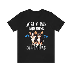 Just A Boy Who Loves Chihuahuas Shirt - Chihuahua print design
