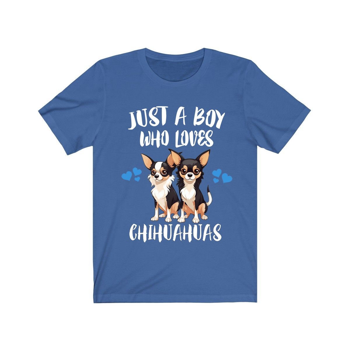 Just A Boy Who Loves Chihuahuas Shirt, Dog Lover Shirt, Chihuahua Dog, Animal Toddler Infant Kids Gift T-Shirt Image 1