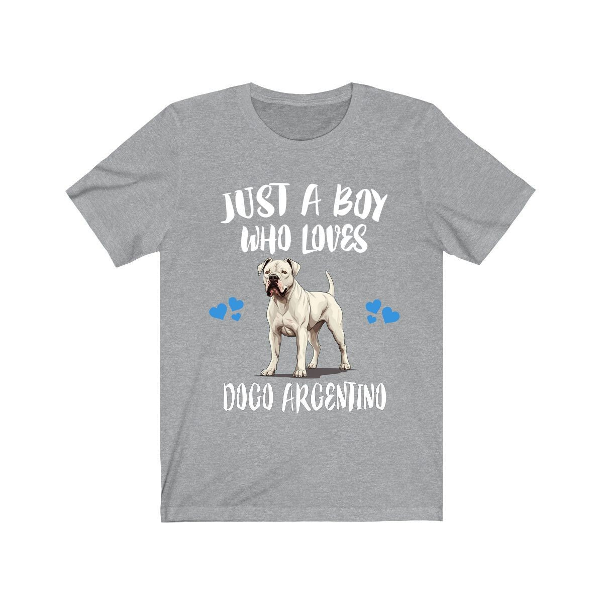 Just A Boy Who Loves Dogo Argentino Dogs Shirt, Dog Lover Shirt, Dogo Argentino Dog, Animal Toddler Infant Kids Gift T-Shirt Image 2