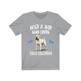 Just A Boy Who Loves Dogo Argentino Dogs Shirt, Dog Lover Shirt, Dogo Argentino Dog, Animal Toddler Infant Kids Gift T-Shirt Image 2