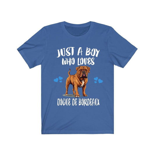 Just A Boy Who Loves Dogue De Bordeaux Shirt - Dogue De Bordeaux print design