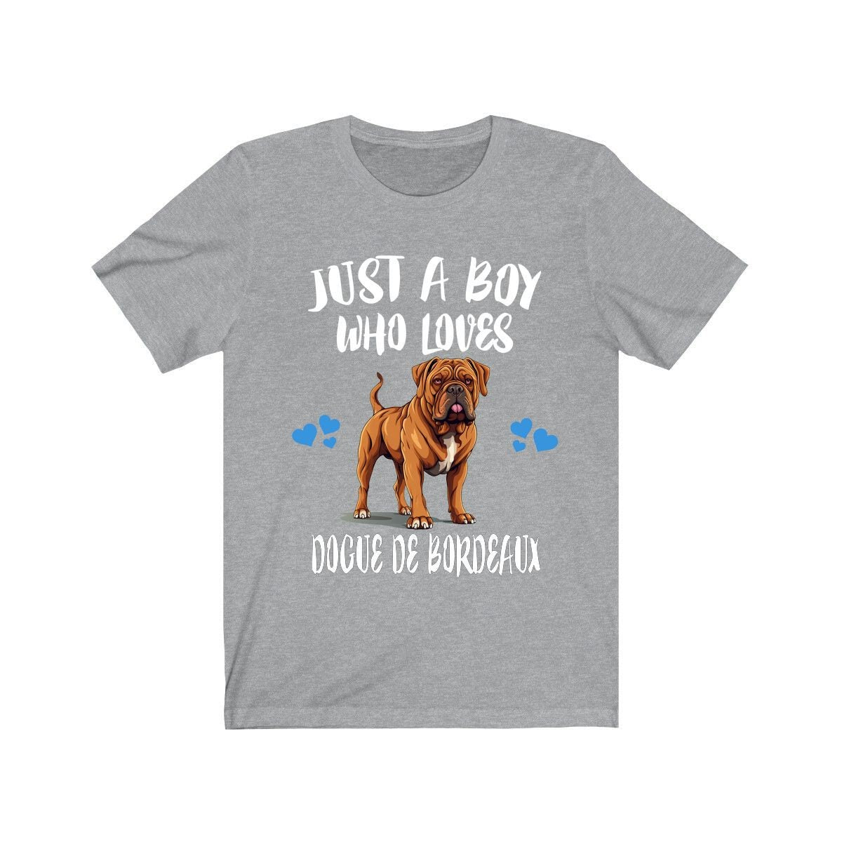 Just A Boy Who Loves Dogue de Bordeaux Shirt, Dog Lover Shirt, Dogue de Bordeaux Dog, Animal Toddler Infant Kids Gift T-Shirt Image 4