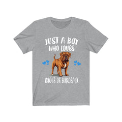 Just A Boy Who Loves Dogue De Bordeaux Shirt - Dogue De Bordeaux print design