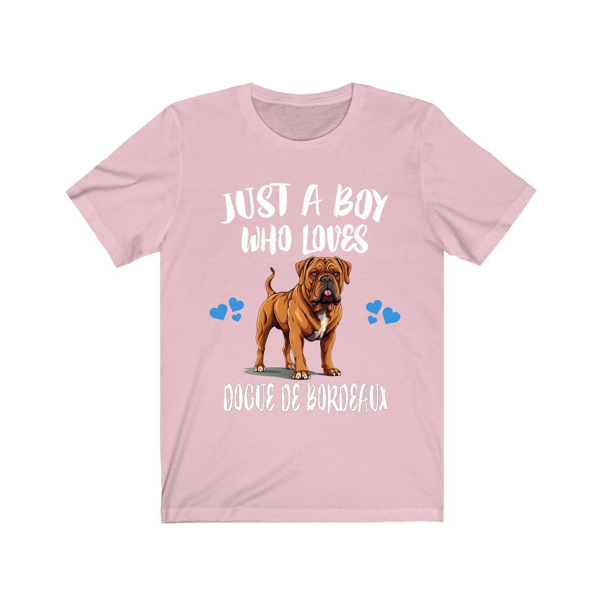 Just A Boy Who Loves Dogue de Bordeaux Shirt, Dog Lover Shirt, Dogue de Bordeaux Dog, Animal Toddler Infant Kids Gift T-Shirt Image 3