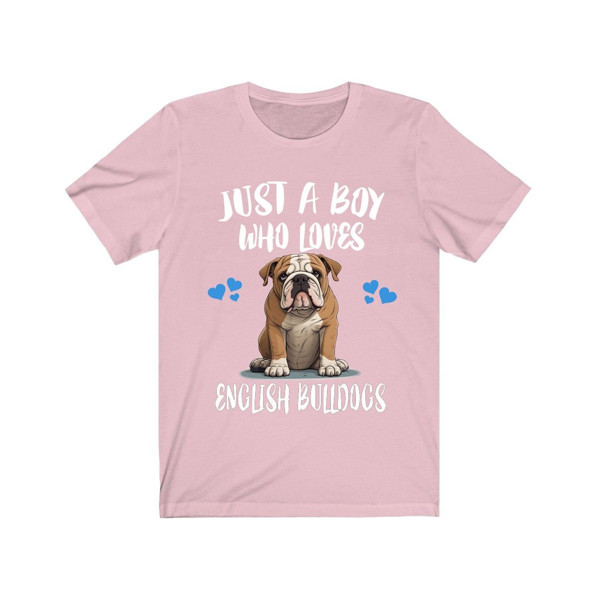 Just A Boy Who Loves English Bulldogs Shirt, Dog Lover Shirt, English Bulldog Dog, Animal Toddler Infant Kids Gift T-Shirt Image 4