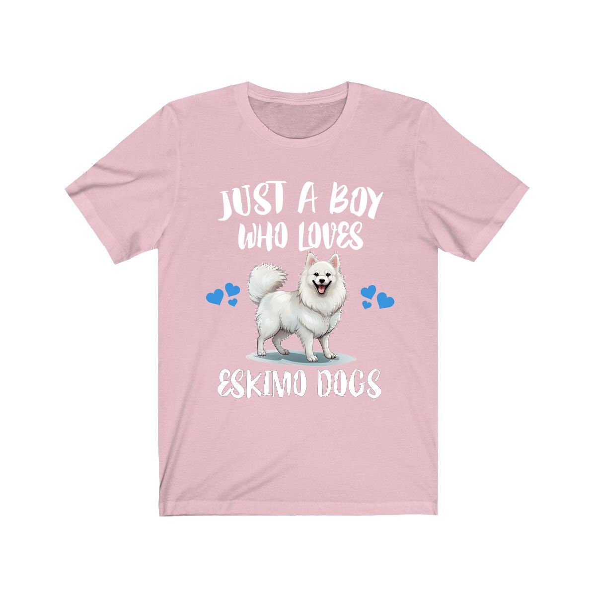 Just A Boy Who Loves Eskimo Dogs Shirt, Dog Lover Shirt, Eskimo Dog, Animal Toddler Infant Kids Gift T-Shirt Image 4