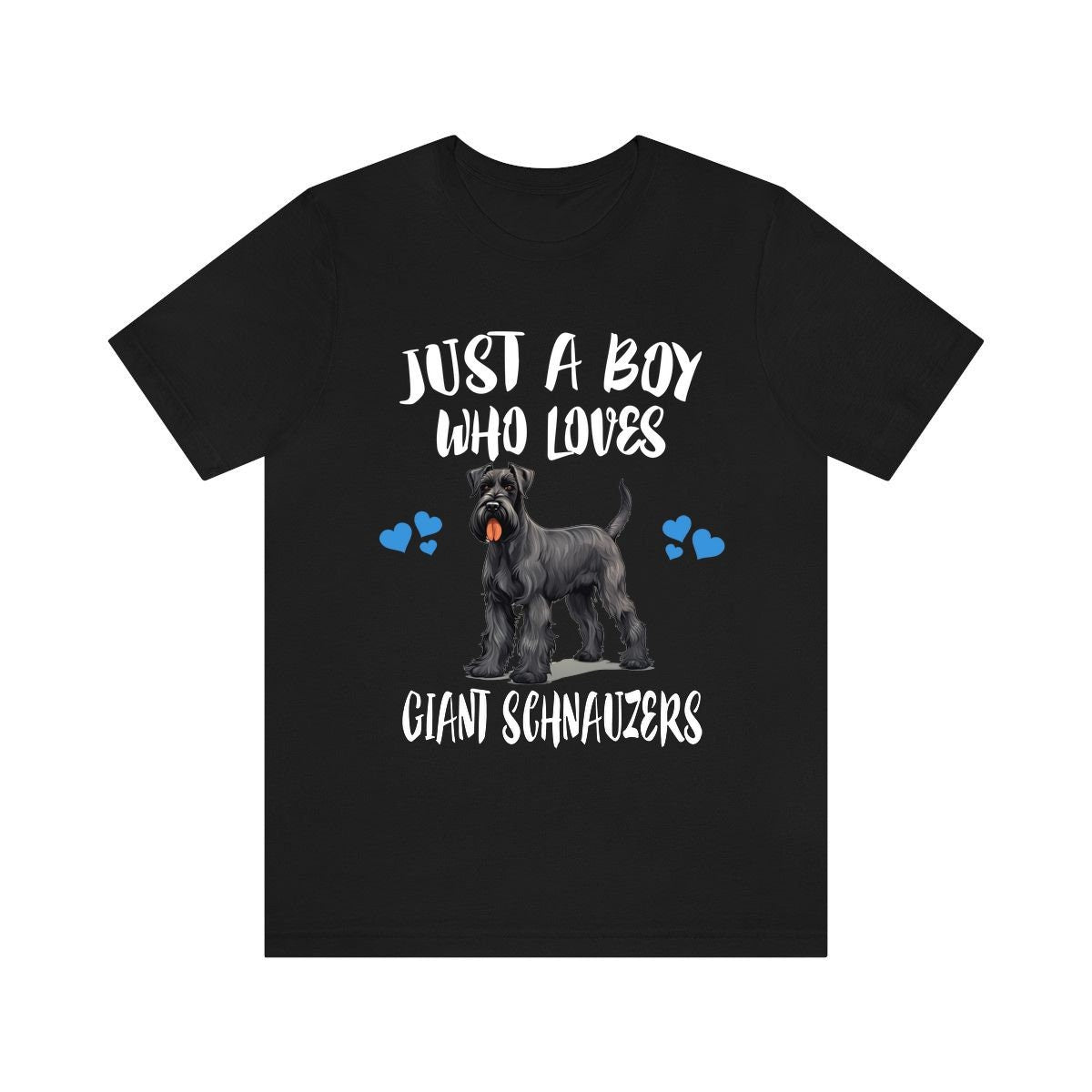 Just A Boy Who Loves Giant Schnauzers Dogs Shirt, Dog Lover Shirt, Giant Schnauzer Dog, Animal Toddler Infant Kids Gift T-Shirt Image 3