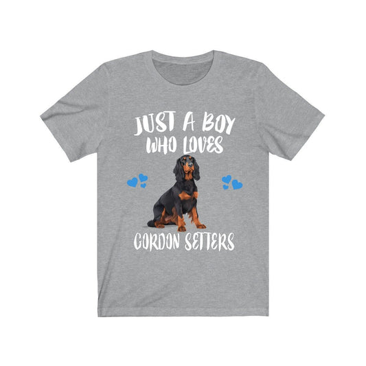 Just A Boy Who Loves Gordon Setters Shirt - Gordon Setter print design