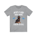 Just A Boy Who Loves Gordon Setters Shirt, Dog Lover Shirt, Gordon Setter Dog, Animal Toddler Infant Kids Gift T-Shirt Image 1