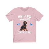 Just A Boy Who Loves Gordon Setters Shirt, Dog Lover Shirt, Gordon Setter Dog, Animal Toddler Infant Kids Gift T-Shirt Image 4