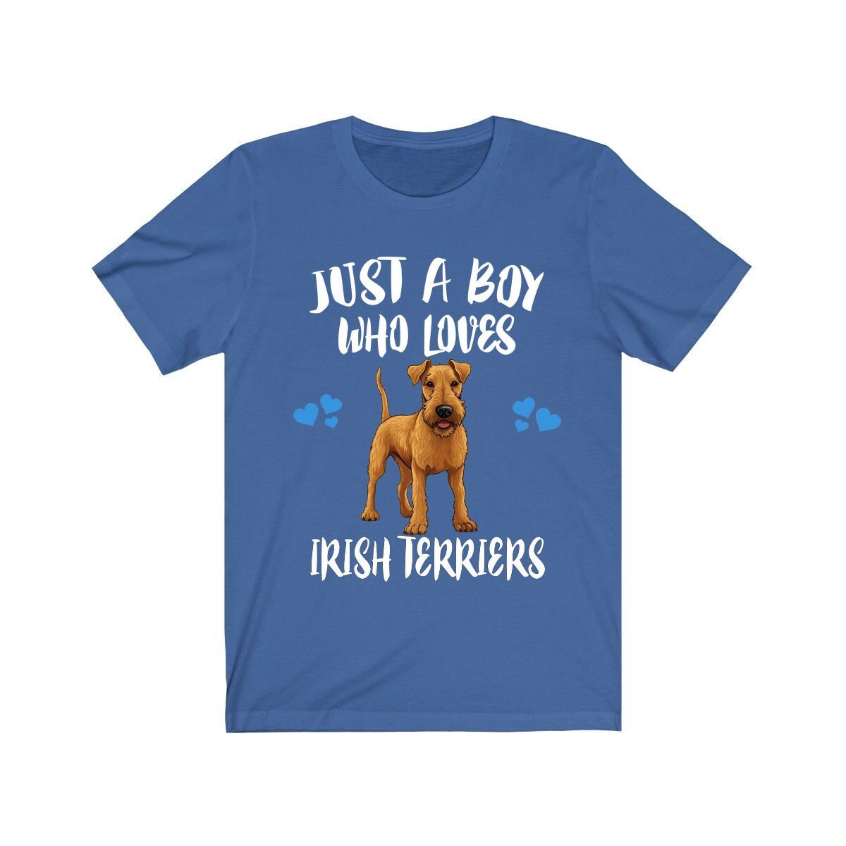 Just A Boy Who Loves Irish Terriers Dogs Shirt, Dog Lover Shirt, Irish Terrier Dog, Animal Toddler Infant Kids Gift T-Shirt Image 3
