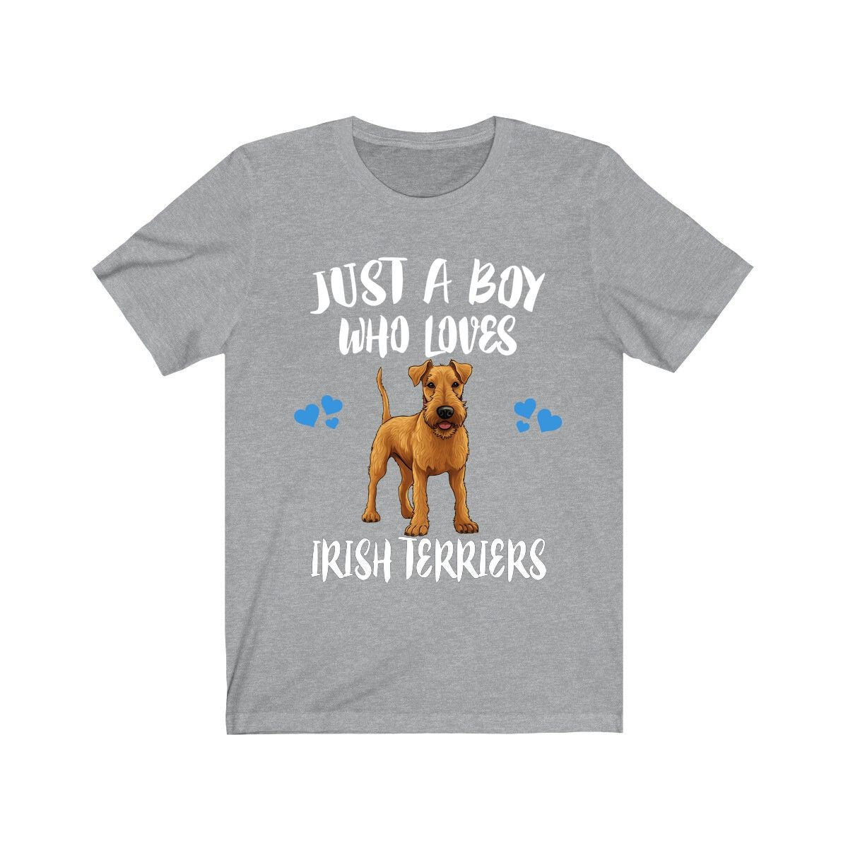 Just A Boy Who Loves Irish Terriers Dogs Shirt, Dog Lover Shirt, Irish Terrier Dog, Animal Toddler Infant Kids Gift T-Shirt Image 1