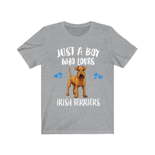 Just A Boy Who Loves Irish Terriers Dogs Shirt - Irish Terrier print design