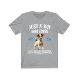 Just A Boy Who Loves Jack Russell Terriers Shirt, Dog Lover Shirt, Jack Russell Terrier Dog, Animal Toddler Infant Kids Gift T-Shirt Image 3
