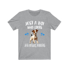 Just A Boy Who Loves Jack Russell Terriers Shirt - Jack Russell Terrier print design