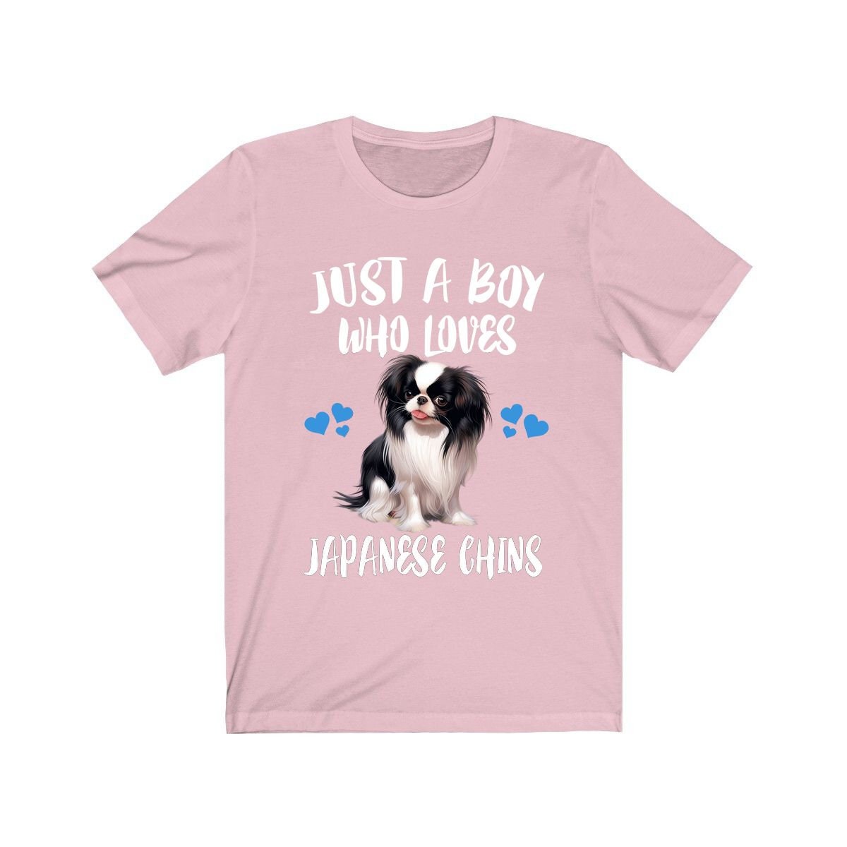 Just A Boy Who Loves Japanese Chins Dogs Shirt, Dog Lover Shirt, Japanese Chin Dog, Animal Toddler Infant Kids Gift T-Shirt Image 4