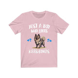 Just A Boy Who Loves Keeshonds Dogs Shirt, Dog Lover Shirt, Keeshond Dog, Animal Toddler Infant Kids Gift T-Shirt Image 4