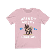 Just A Boy Who Loves Keeshonds Dogs Shirt - Keeshond print design