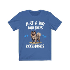 Just A Boy Who Loves Keeshonds Dogs Shirt - Keeshond print design