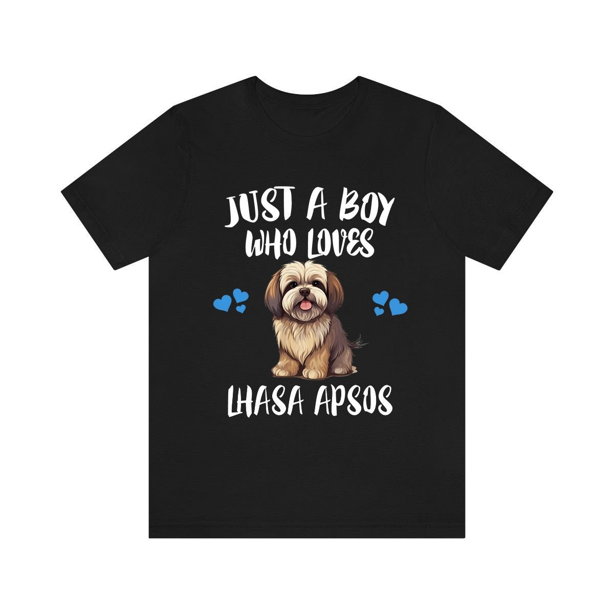 Just A Boy Who Loves Lhasa Apsos Dogs Shirt, Dog Lover Shirt, Lhasa Apso Dog, Animal Toddler Infant Kids Gift T-Shirt Image 3