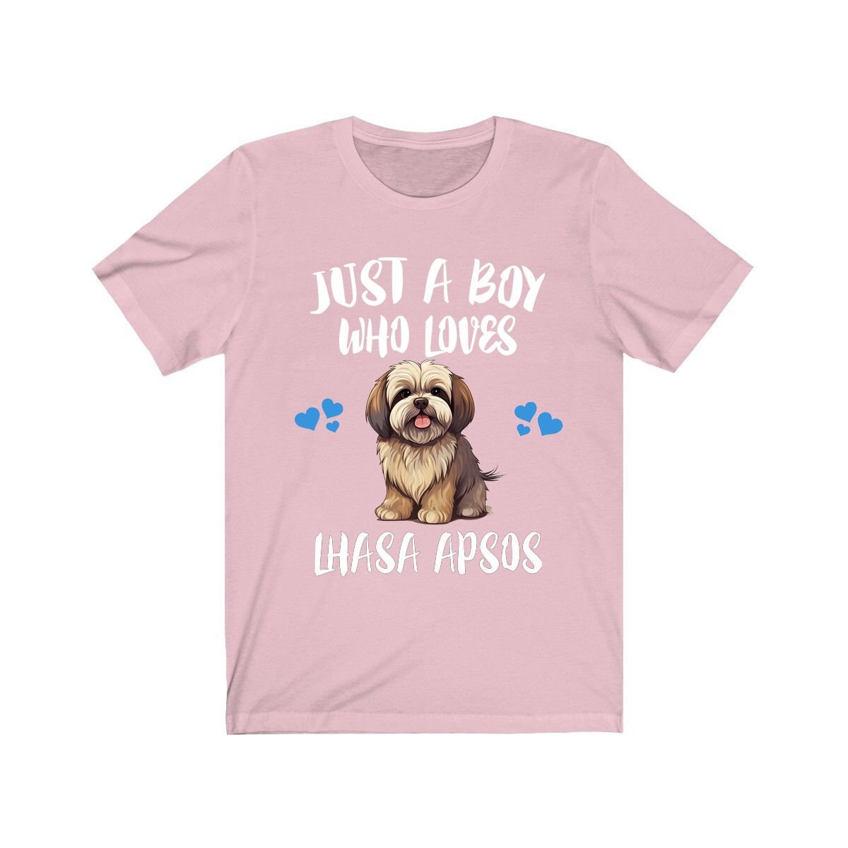 Just A Boy Who Loves Lhasa Apsos Dogs Shirt, Dog Lover Shirt, Lhasa Apso Dog, Animal Toddler Infant Kids Gift T-Shirt Image 4
