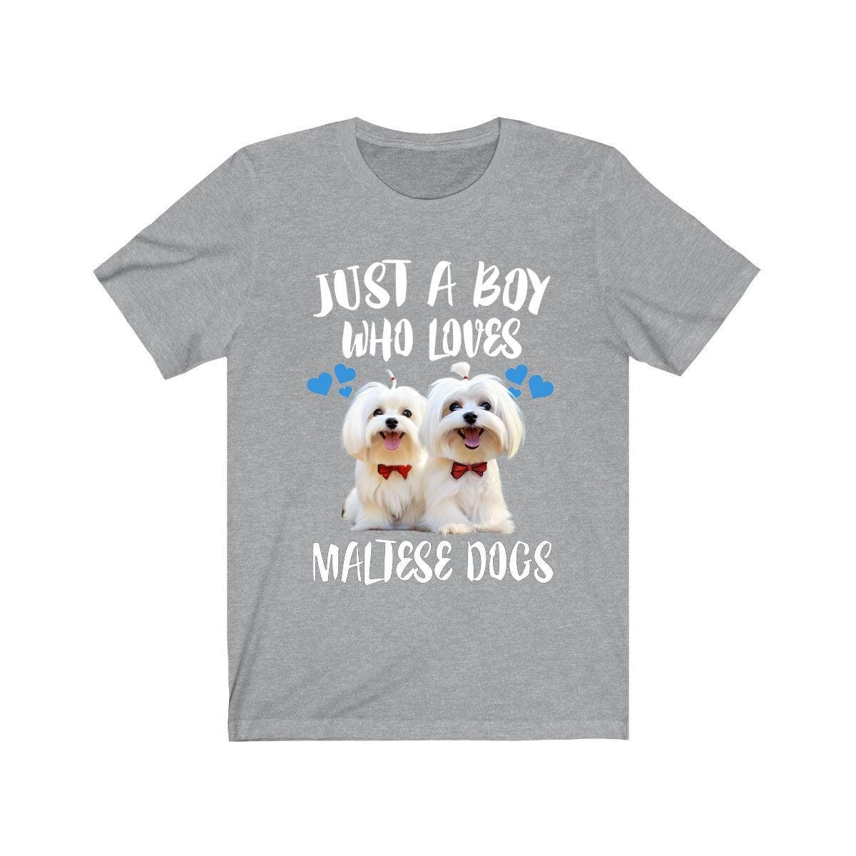 Just A Boy Who Loves Maltese Dogs Shirt, Dog Lover Shirt, Maltese Dog, Animal Toddler Infant Kids Gift T-Shirt Image 2