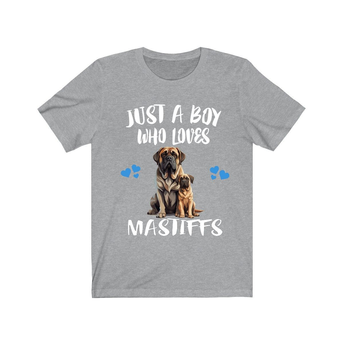 Just A Boy Who Loves Mastiffs Shirt, Dog Lover Shirt, Mastiff Dog, Animal Toddler Infant Kids Gift T-Shirt Image 1