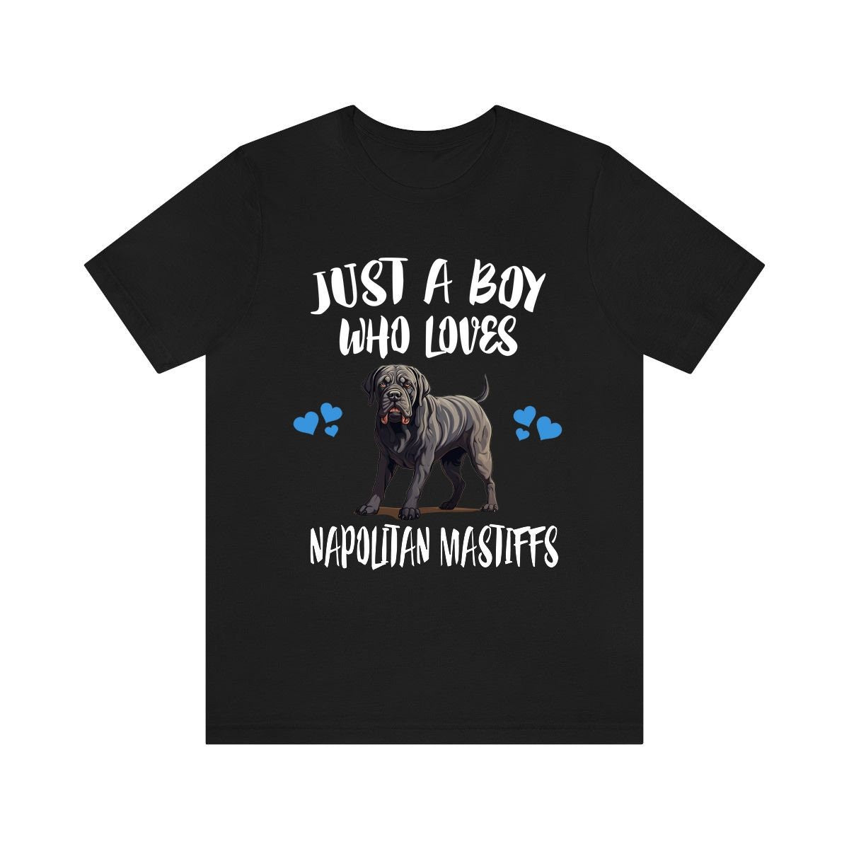 Just A Boy Who Loves Napolitan Mastiffs Dogs Shirt, Dog Lover Shirt, Mastiff Dog, Animal Toddler Infant Kids Gift T-Shirt Image 3