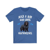 Just A Boy Who Loves Newfoundlands Dogs Shirt, Dog Lover Shirt, Newfoundland Dog, Animal Toddler Infant Kids Gift T-Shirt Image 3