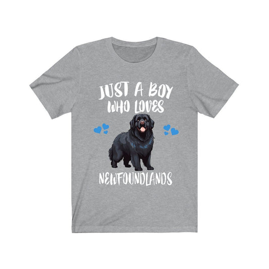 Just A Boy Who Loves Newfoundlands Dogs Shirt - Newfoundland print design