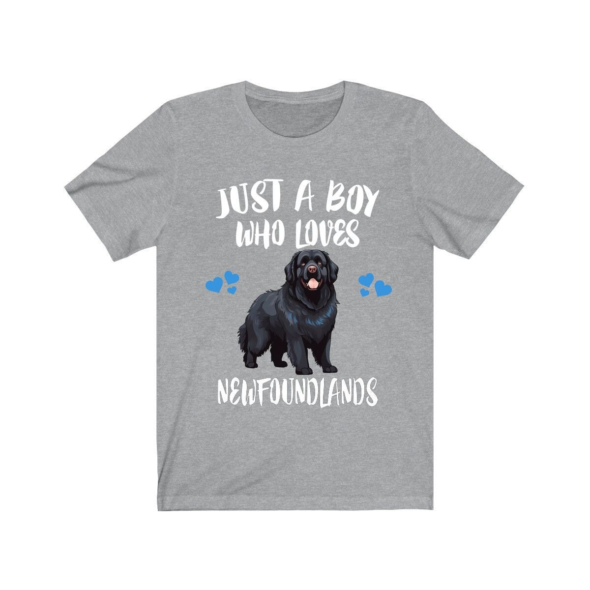Just A Boy Who Loves Newfoundlands Dogs Shirt, Dog Lover Shirt, Newfoundland Dog, Animal Toddler Infant Kids Gift T-Shirt Image 1