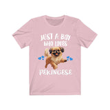 Just A Boy Who Loves Pekingese Dogs Shirt, Dog Lover Shirt, Pekingese Dog, Animal Toddler Infant Kids Gift T-Shirt Image 4
