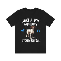 Just A Boy Who Loves Pointers Dogs Shirt - Pointer print design