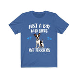 Just A Boy Who Loves Rat Terriers Dogs Shirt, Dog Lover Shirt, Rat Terrier Dog, Animal Toddler Infant Kids Gift T-Shirt Image 4