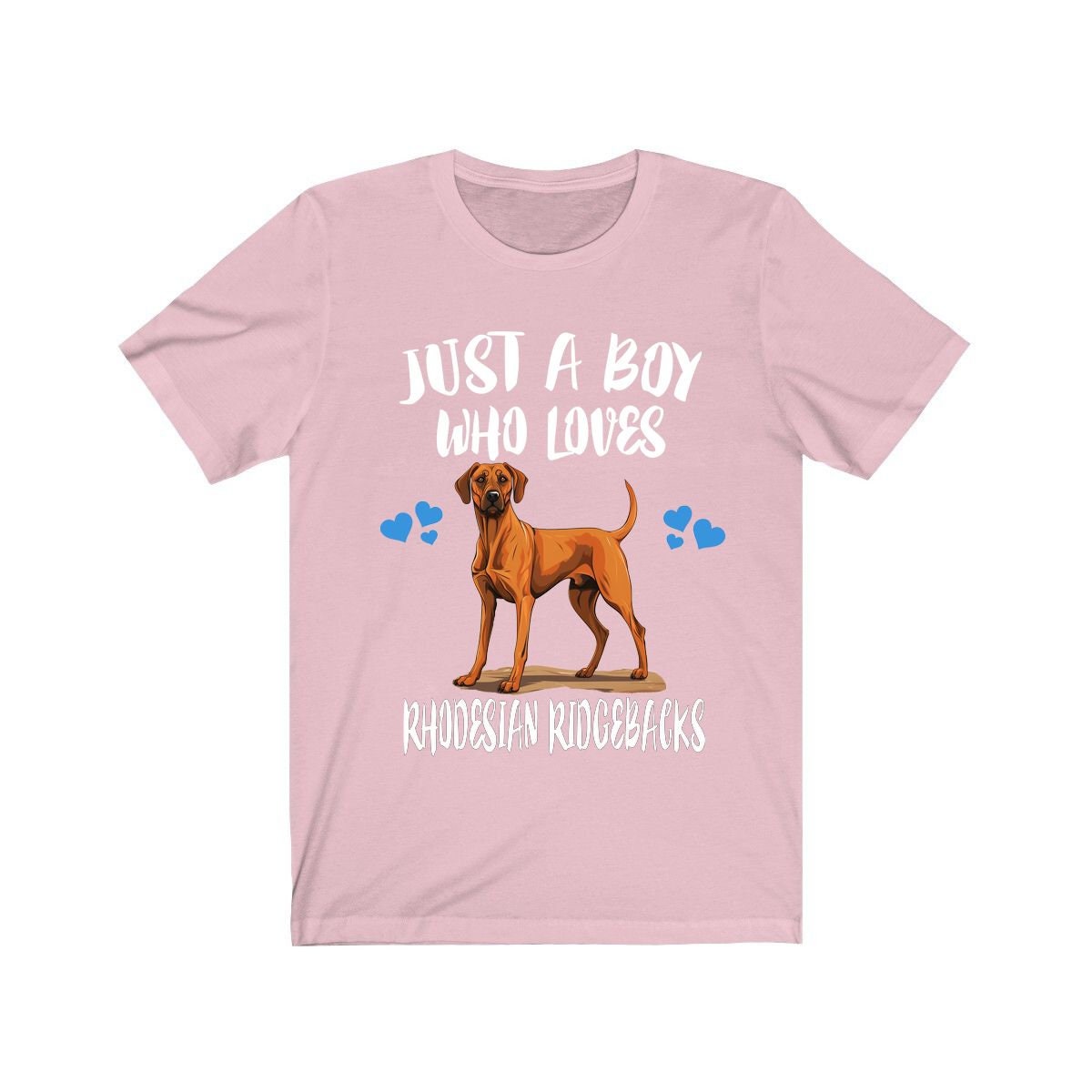 Just A Boy Who Loves Rhodhesian Ridgebacks Dogs Shirt, Dog Lover Shirt, Rhodhesian Ridgeback Dog, Animal Toddler Infant Kids Gift T-Shirt Image 4