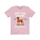 Just A Boy Who Loves Rhodhesian Ridgebacks Dogs Shirt, Dog Lover Shirt, Rhodhesian Ridgeback Dog, Animal Toddler Infant Kids Gift T-Shirt Image 4