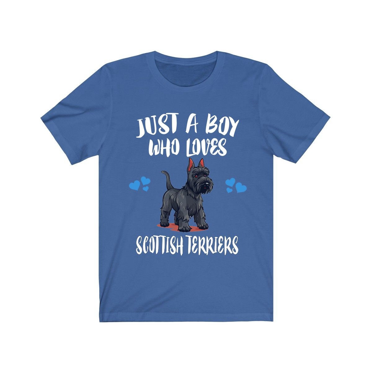 Just A Boy Who Loves Scottish Terriers Shirt, Dog Lover Shirt, Scottish Terrier Dog, Animal Toddler Infant Kids Gift T-Shirt Image 2