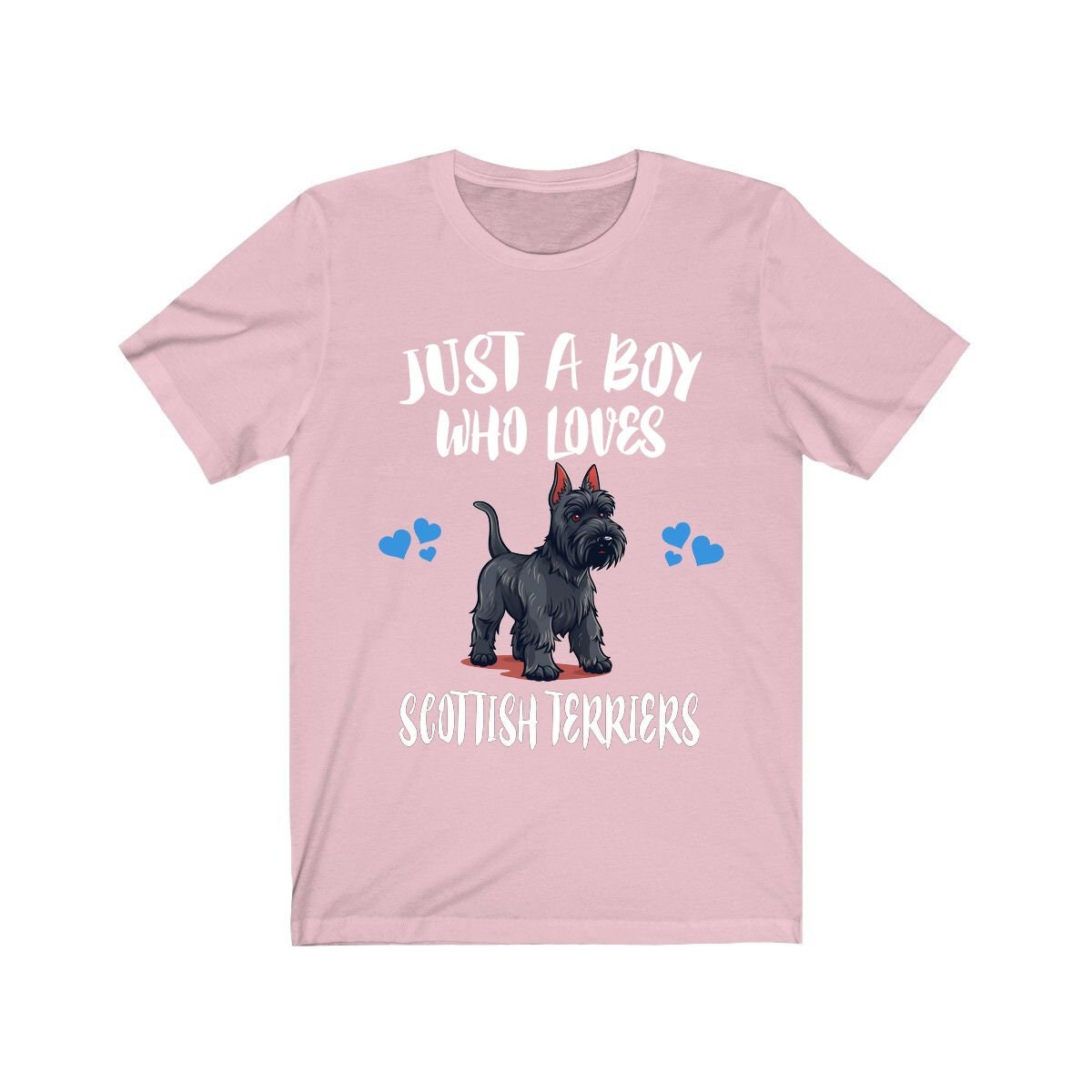Just A Boy Who Loves Scottish Terriers Shirt, Dog Lover Shirt, Scottish Terrier Dog, Animal Toddler Infant Kids Gift T-Shirt Image 4